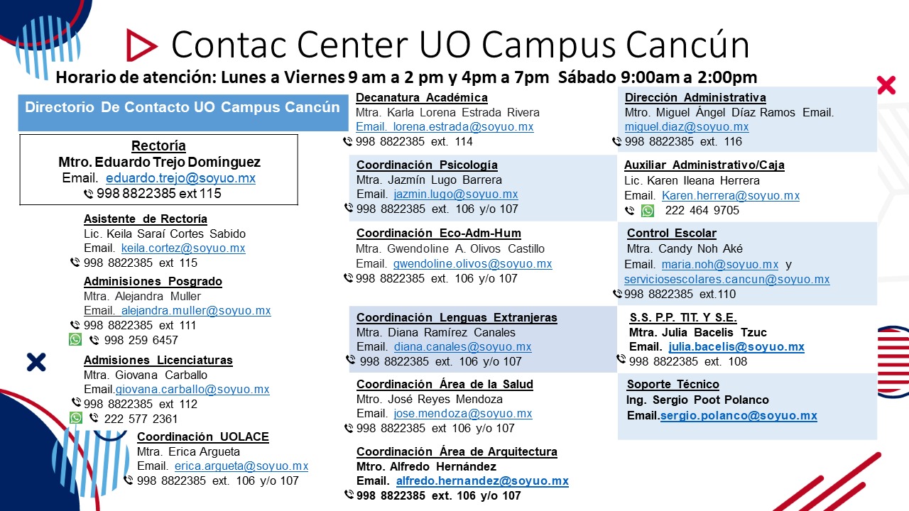Contac Center UO Campus Cancún